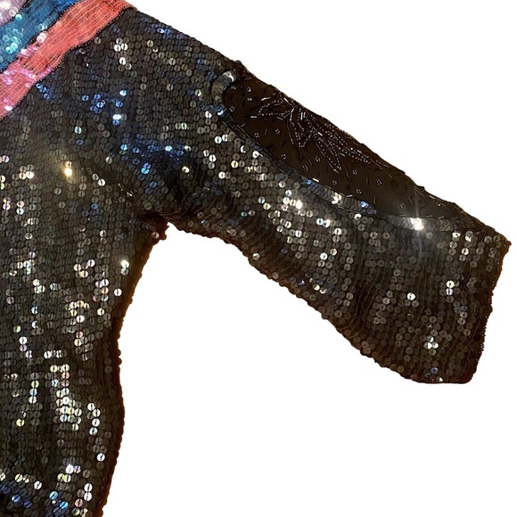 🩷 475. Jeffrey Lawrence sequin top M/L - Picture 3 of 3